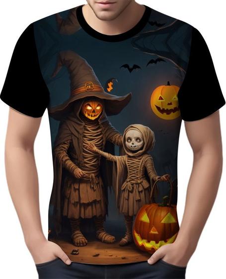 Imagem de Camisa Camiseta Tshirt Halloween Aboborá Terror Fantasia 2