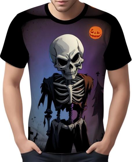 Imagem de Camisa Camiseta Tshirt Halloween Esqueletos Caveiras HD 13