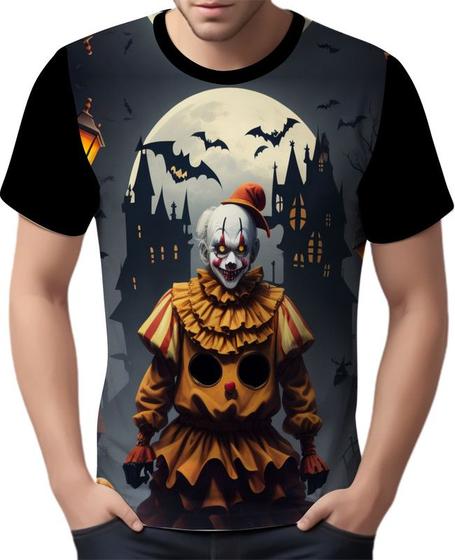 Imagem de Camisa Camiseta Tshirt Halloween Palhaço Assustador Terror 0