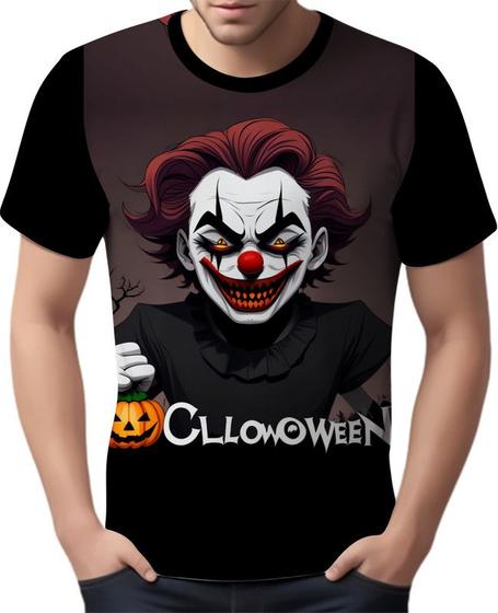 Imagem de Camisa Camiseta Tshirt Halloween Palhaço Assustador Terror 7