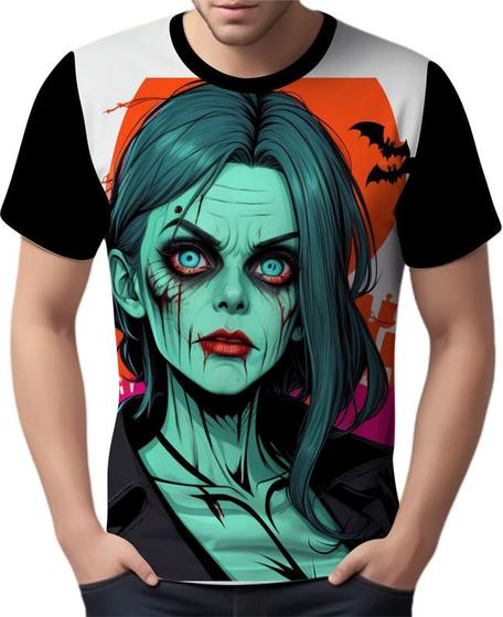 Imagem de Camisa Camiseta Tshirt Halloween Zombi Monstro Fantasia 5