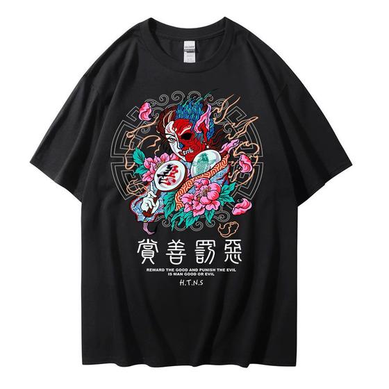 Imagem de Camisa Camiseta Unissex Harajuku Streetwear Gueixa