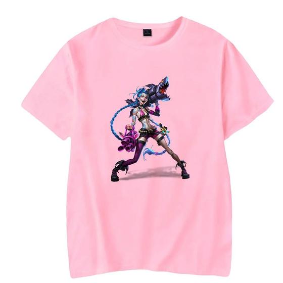 Imagem de Camisa Camiseta Unissex Jogo LOL JINX League of Legends Arcane