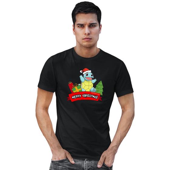 Imagem de Camisa Camiseta Unissex Merry Christmas Pokemon Bulbasaur 