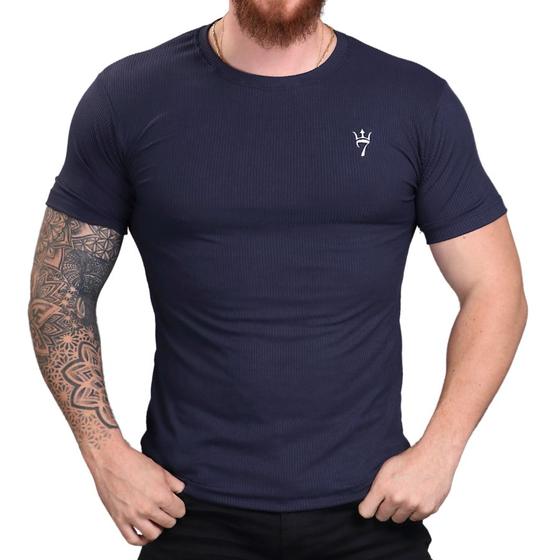 Imagem de Camisa canelada Masculina Slim justa