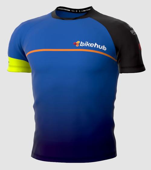 Imagem de Camisa casual dryfit bikehub azul unissex