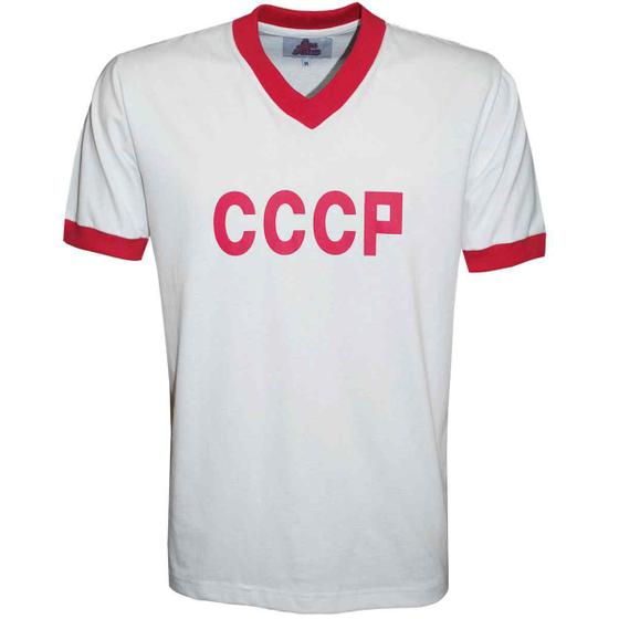 Imagem de Camisa CCCP (União Sovitética) 1970 Liga Retrô  Branca GG