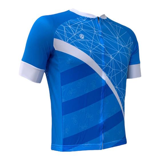 Imagem de Camisa Ciclismo Advanced Blue Skin (Ziper Total)