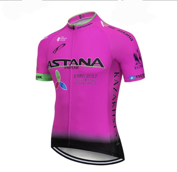 Imagem de Camisa Ciclismo Astana Refactor Mangá Curta