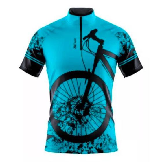 Imagem de Camisa Ciclismo Be Fast Manga Curta MTB Roda Bike Proteção UVA e UVB Ziper Tamanho G