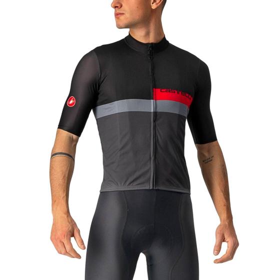 Imagem de Camisa Ciclismo Castelli A Blocco Light Black Masculino