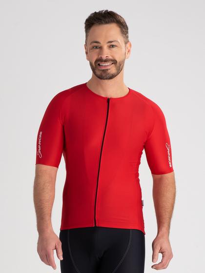 Imagem de Camisa Ciclismo Masculina Fit Pro Vermelha Savancini (4110)