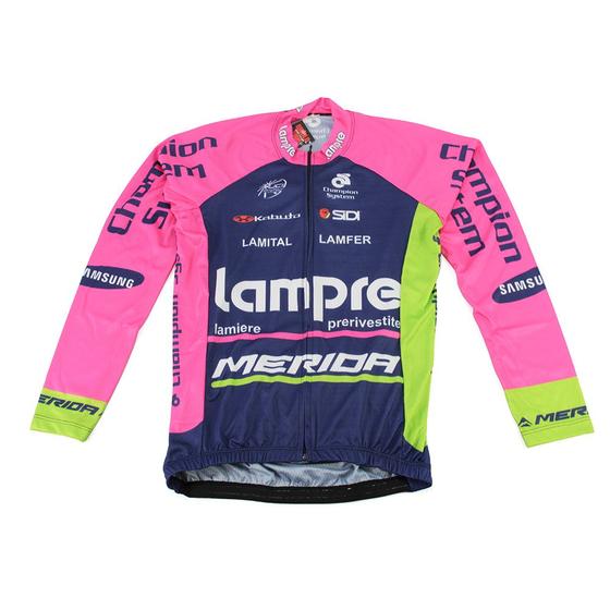 Imagem de Camisa Ciclismo Masculina Refactor World Tour Lampre Manga Longa