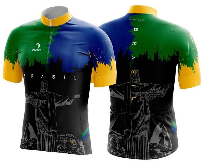 Camisa Ciclismo Sódbike Nações - Brasil Preta - XGG Menor preço em Camisa Ciclismo Sódbike Nações - Brasil Preta - XGG