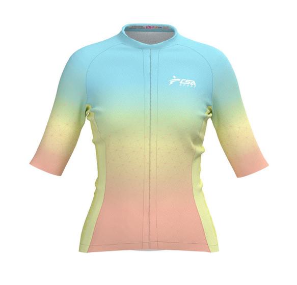 Imagem de Camisa Ciclista Fast CSA Sport Feminina Sunrise