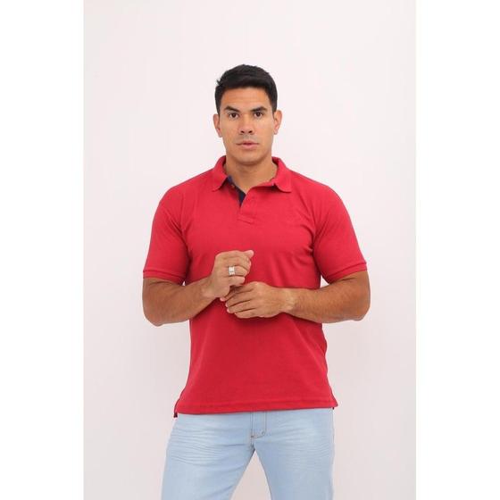 Imagem de Camisa Com Gola Polo Piquet básico Masculina P/M/G/GG Robles