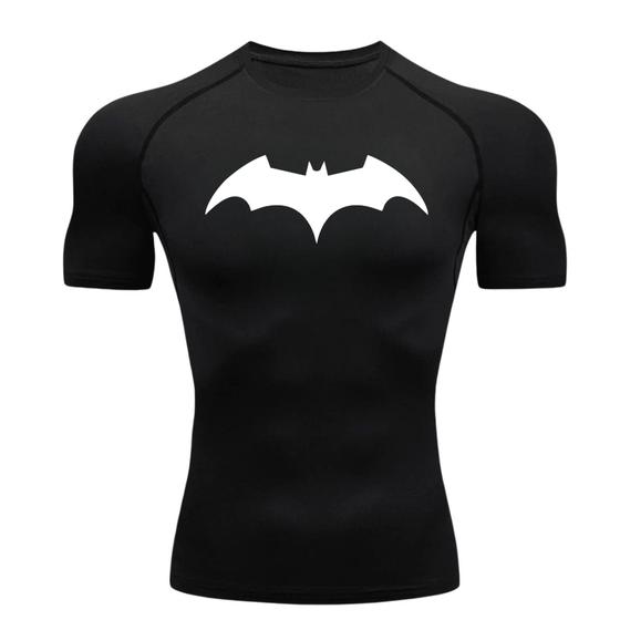 Imagem de Camisa Compressão Batman 3 Manga Curta Treino Academia Rash Guard