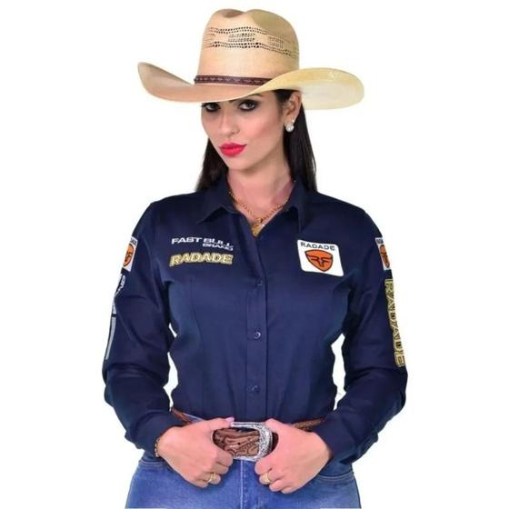 Imagem de Camisa Country Bordada Radade Feminina Brands