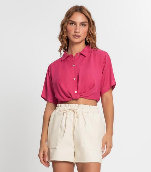 Imagem de Camisa Cropped Feminina Endless Rosa