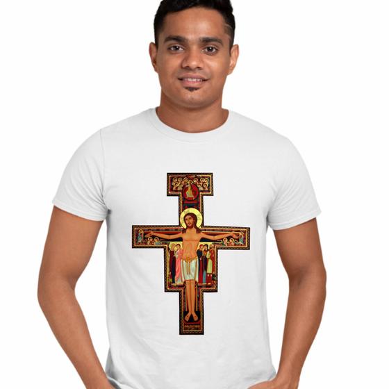 Imagem de Camisa Cruz de São Damião Religiosa Igreja