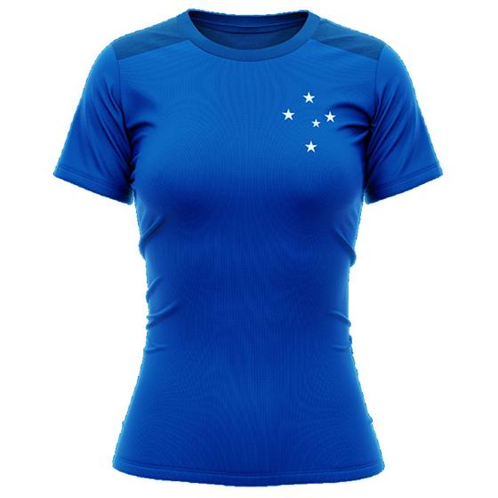 Imagem de Camisa Cruzeiro Feminina Latitude Oficial Blusinha Braziline