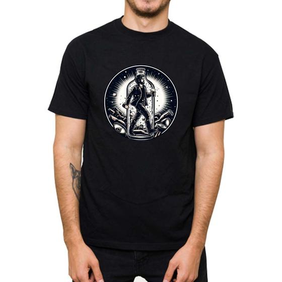 Imagem de Camisa de Algodao Masculina Estampada Moderna Premium Slim Fit Basica Dia a Dia