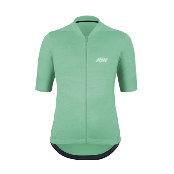 Imagem de Camisa de ciclismo feminina asw essentials verde agua tam p