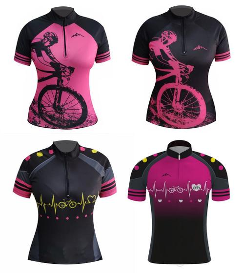 Imagem de Camisa De Ciclismo Feminina camiseta Roupas Para Ciclista Bike