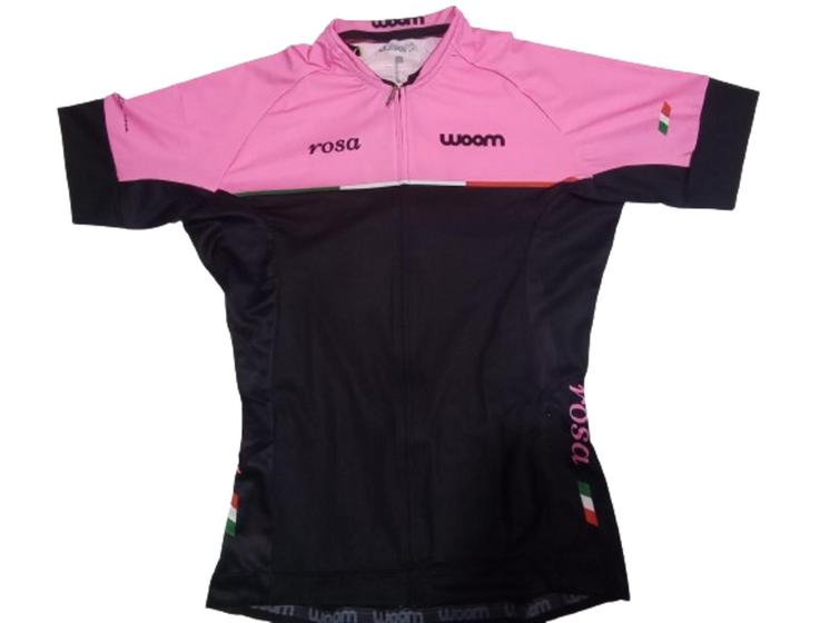 Imagem de Camisa de ciclismo linha suprema italia rosa manga curta feminina 2017 - woom