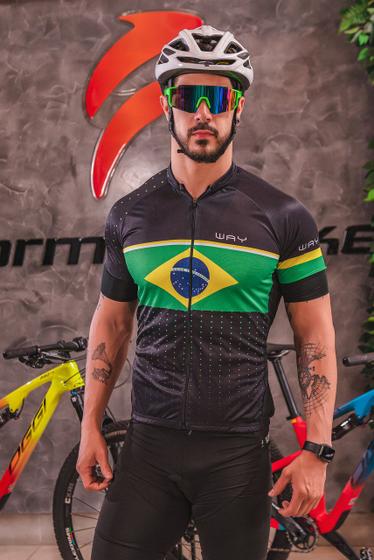 Imagem de Camisa de Ciclismo Masculina Way Premium Ziper Total Manga Curta