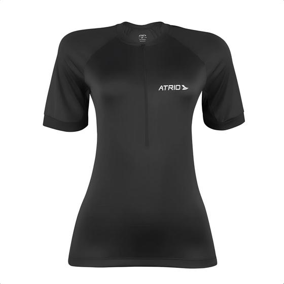 Imagem de Camisa De Ciclismo Sport Feminina Preto Tamanho GG Dryfit Antimicrobiano Evita o Mau Odor Atrio - VB030