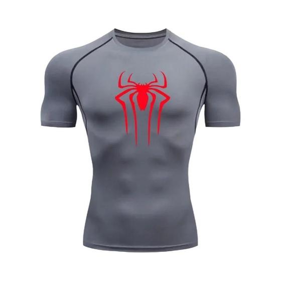 Imagem de Camisa de Compressão Masculina para Fitness - Secagem Rápida, Ideal para Academia e Corrida