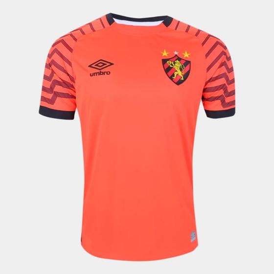 Imagem de Camisa de Goleiro Sport Recife 21/22 s/n Umbro Masculina - Laranja+Preto