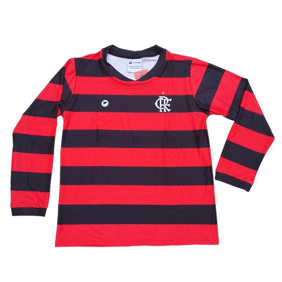 Imagem de Camisa do Flamengo Infantil com Proteção UV M. Longa Oficial