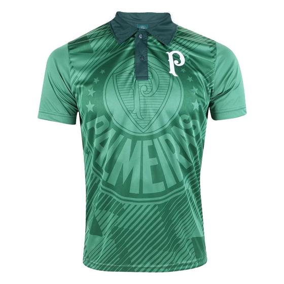 Imagem de Camisa do Palmeiras Polo Effect Logo Masculina Verde Escuro