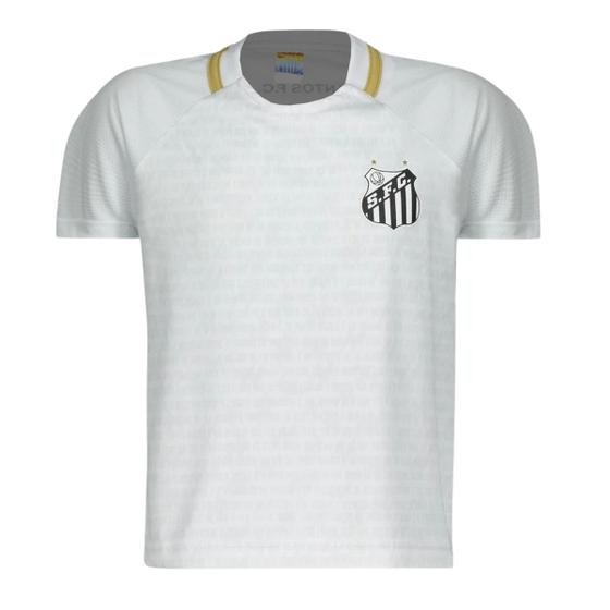 Imagem de Camisa do Santos Menino Infantil Braziline Manto Branco