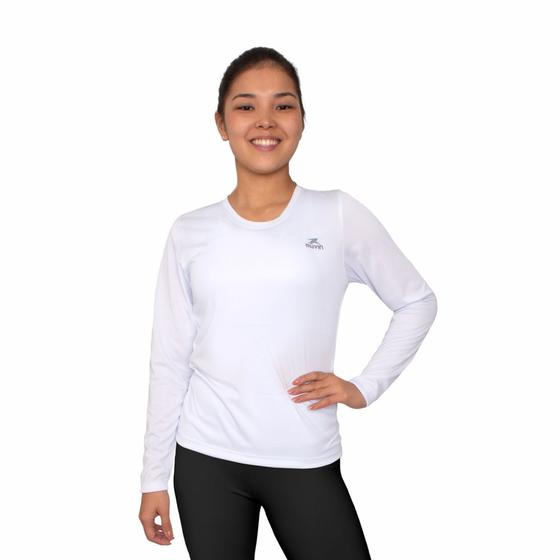 Imagem de Camisa Dry Basic LS Muvin Feminina - Proteção UV50 - Manga Longa - Corrida, Caminhada e Academia