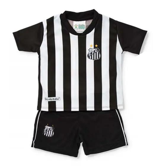 Imagem de Camisa e Shorts do Santos Conjunto Bebê Oficial Torcidababy