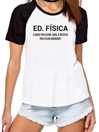 Imagem de Camisa educação física divertida engraçada faculdade curso