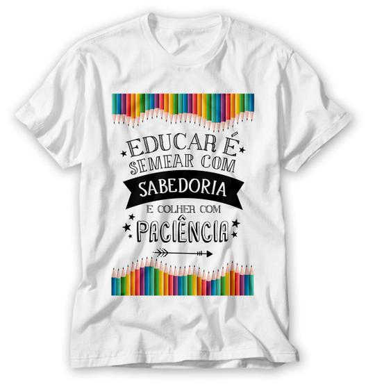 Imagem de Camisa Educação Infantil educar com sabedoria e amor