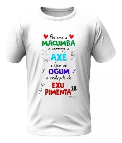 Imagem de Camisa - Ela Ama Macumba - Ogum E Exu Pimenta