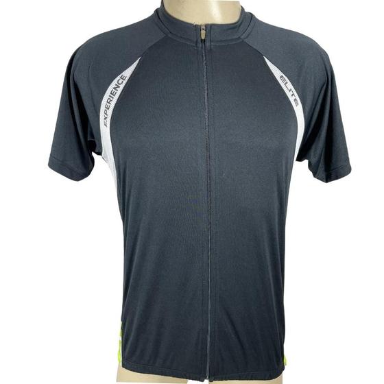 Imagem de Camisa Elite Ciclista Forro Masculina Tam M Preto