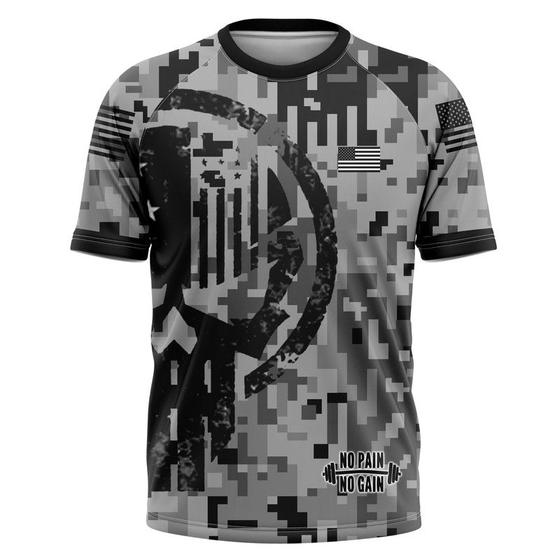 Imagem de Camisa Esportiva Masculina Treino Academia Tecido Premium