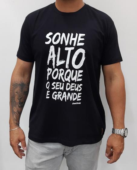 Imagem de Camisa evangélica Deus é grande, gospel 100% algodão