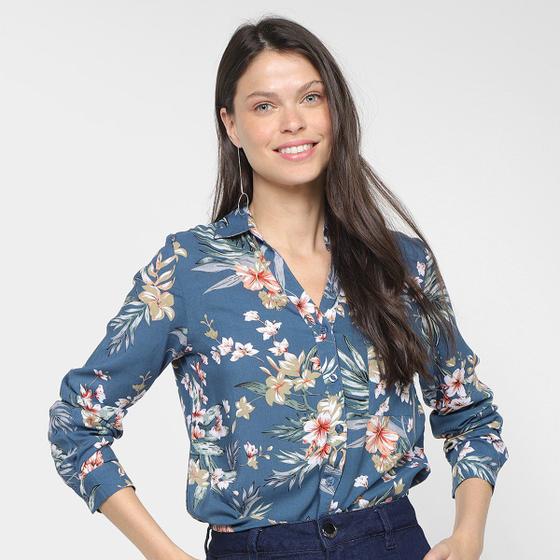 Camisa shops feminina floral