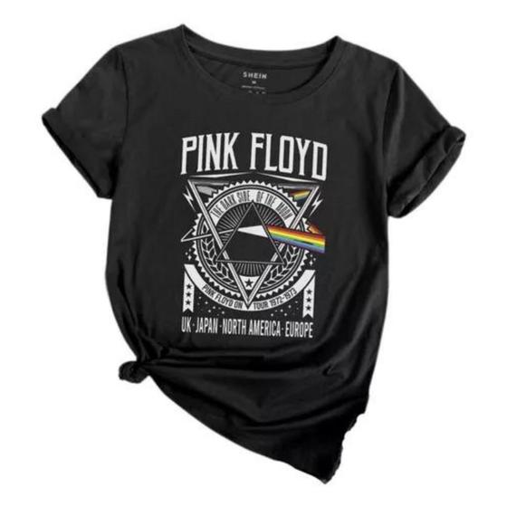 Imagem de Camisa Feminina Baby Look Banda De Rock Pink Floyd 2024