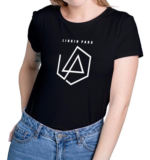 Imagem de Camisa Feminina BabyLook Linkin Park Show Banda Camiseta 100% Algodão