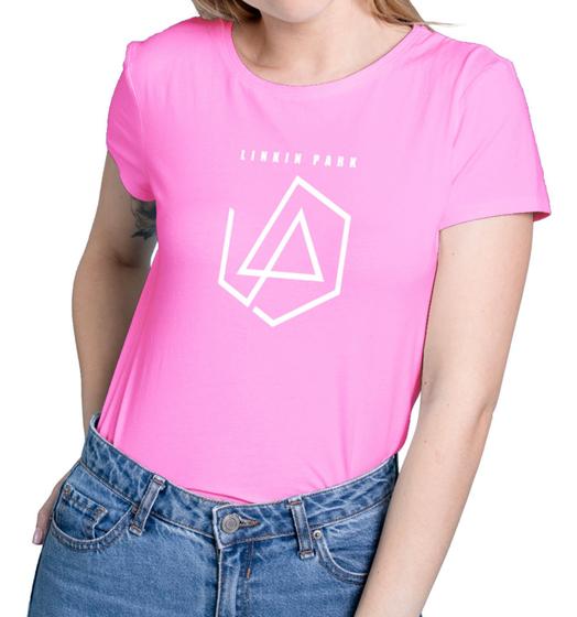 Imagem de Camisa Feminina BabyLook Linkin Park Show Banda Camiseta 100% Algodão