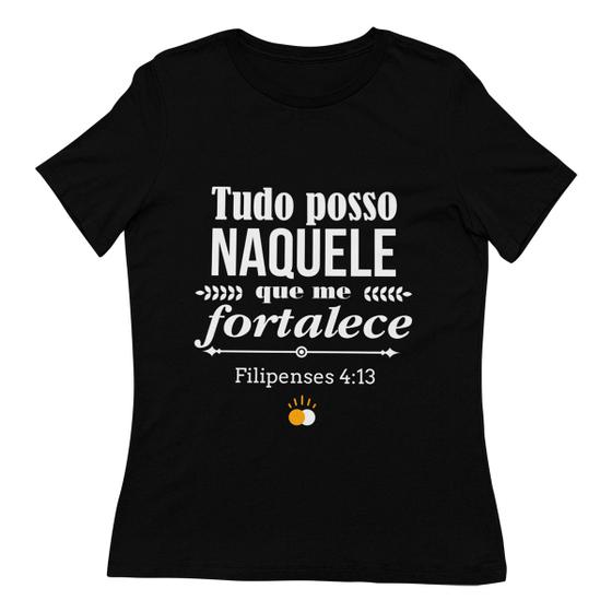 Imagem de Camisa Feminina Filipenses 4:13 - Tudo Posso