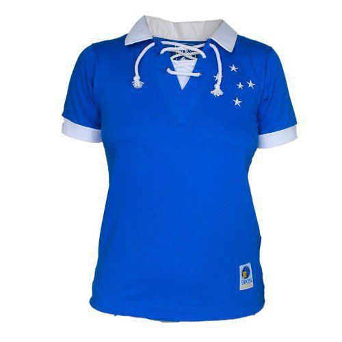 Camisa Feminina Polo Retro Dirceu Lopes Cruzeiro Menor preço em Camisa Feminina Polo Retro Dirceu Lopes Cruzeiro